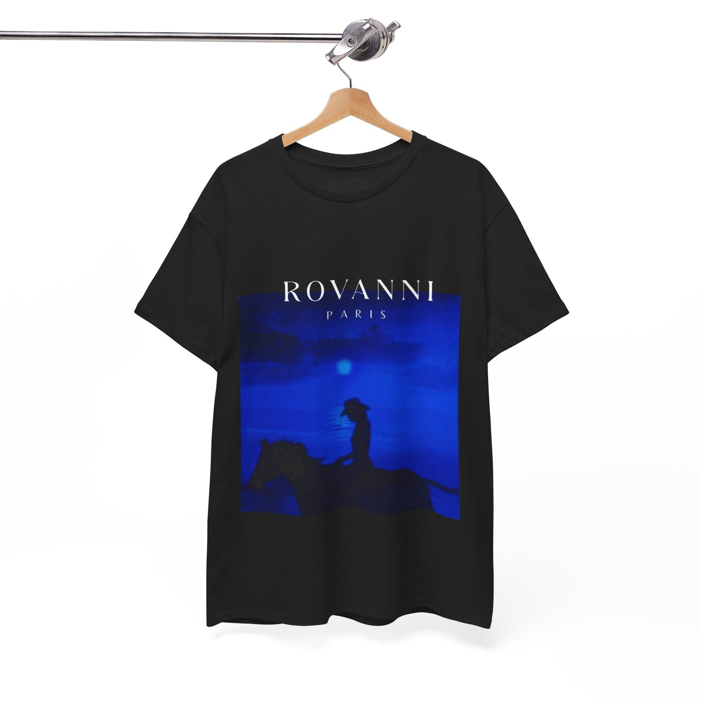 ROVANNI Black and blue aesthetic Tee