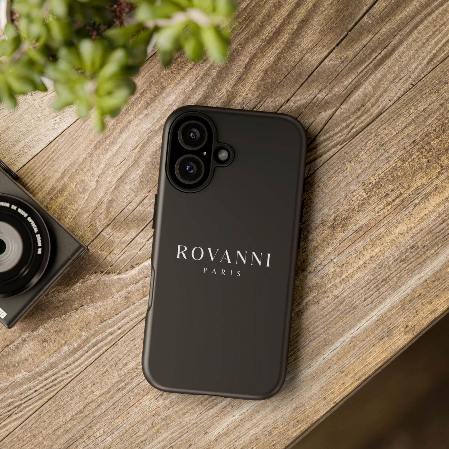 Rovanni Paris Tough Phone Cases - Sleek Black Design for Ultimate Protection