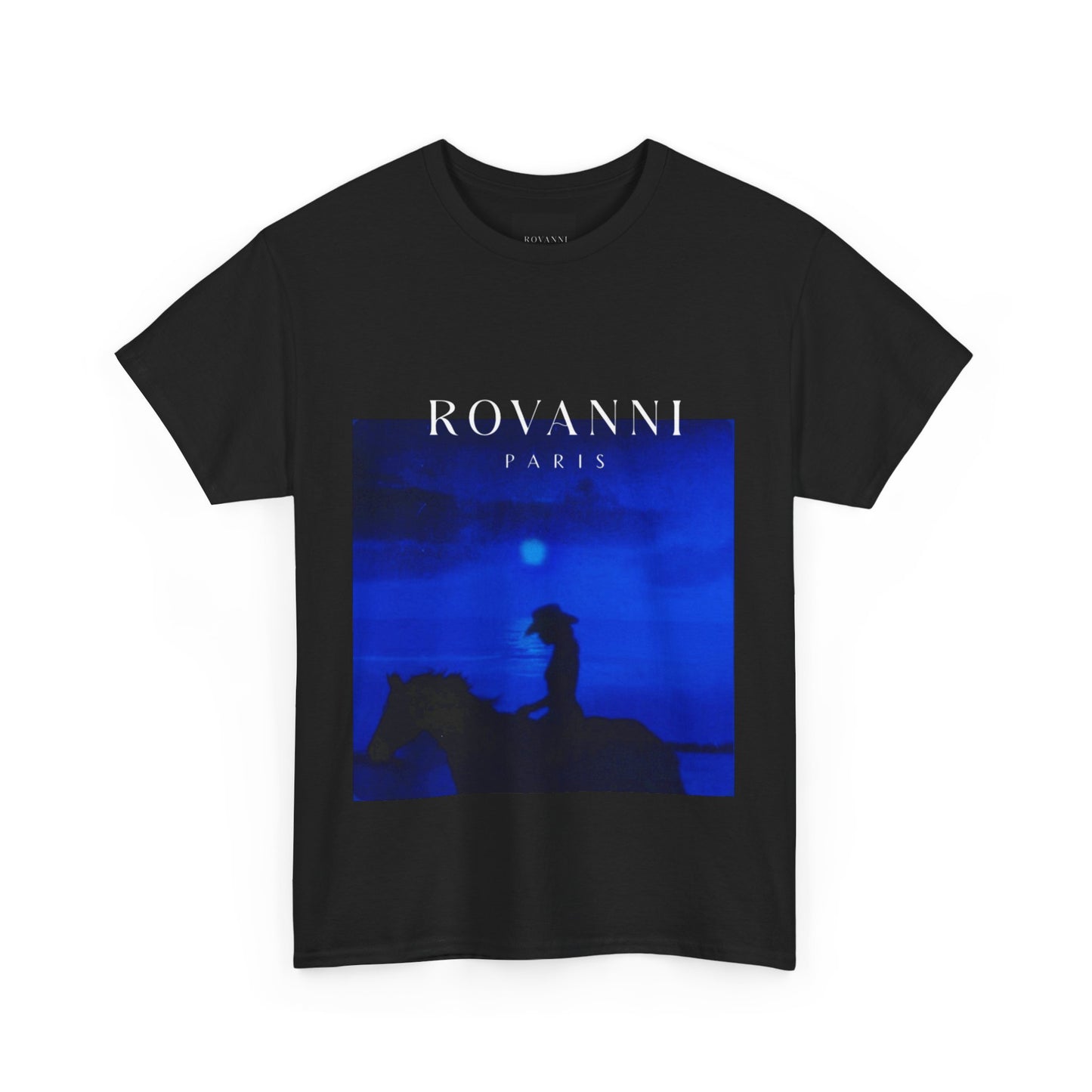 ROVANNI Black and blue aesthetic Tee