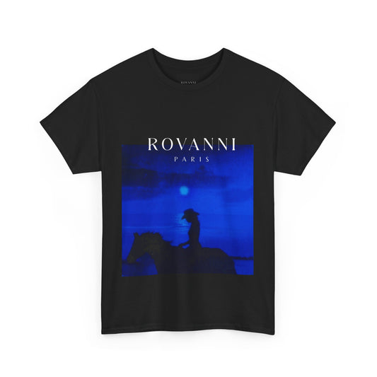 ROVANNI Black and blue aesthetic Tee